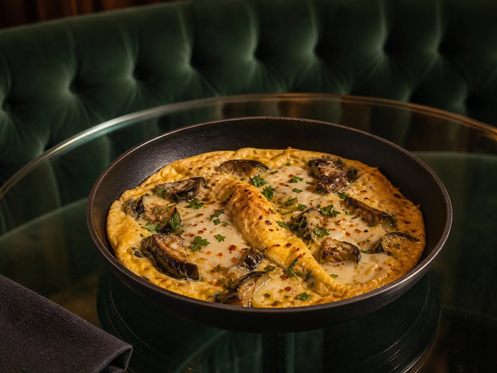 Eggplant Omelet with Kasar