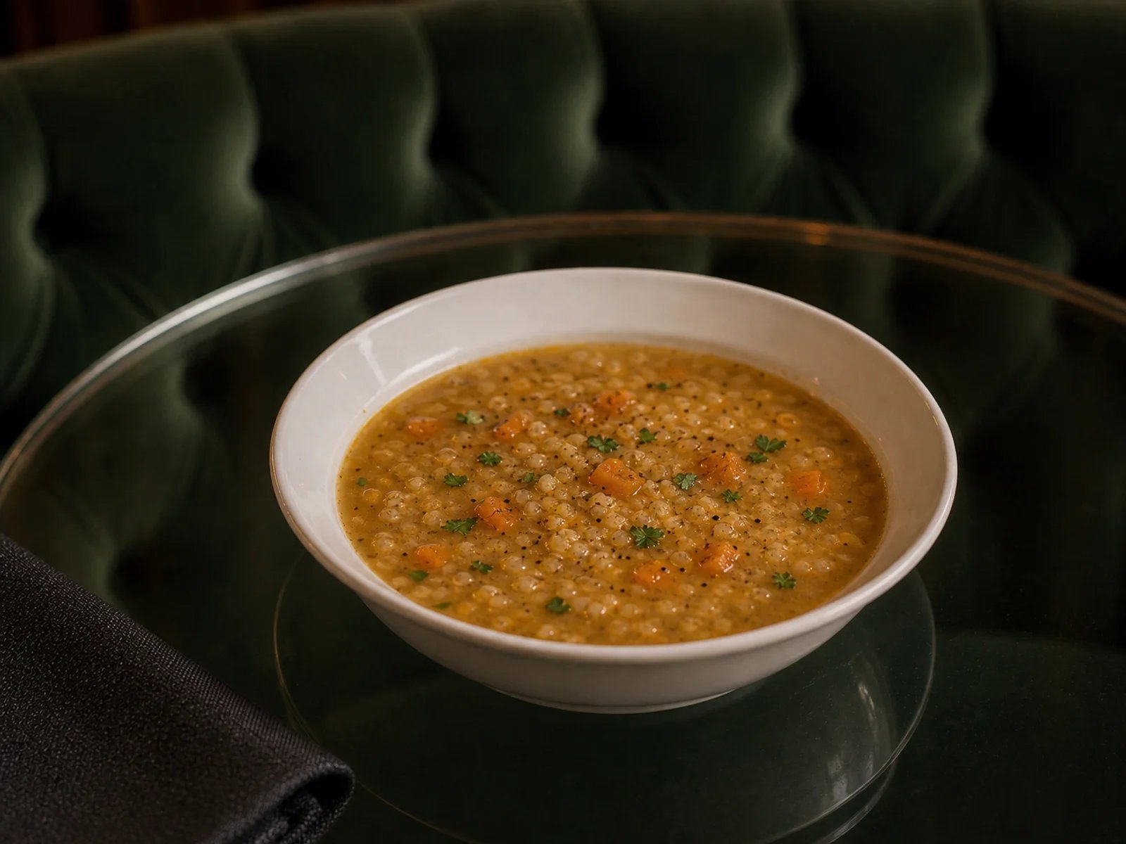 Erzurum Bulgur Soup with Dried Apricots