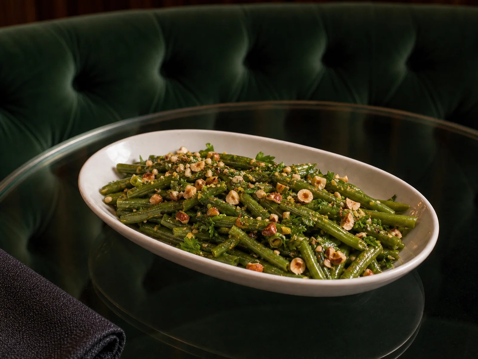 Bean Salad with Parsley and Hazelnut
