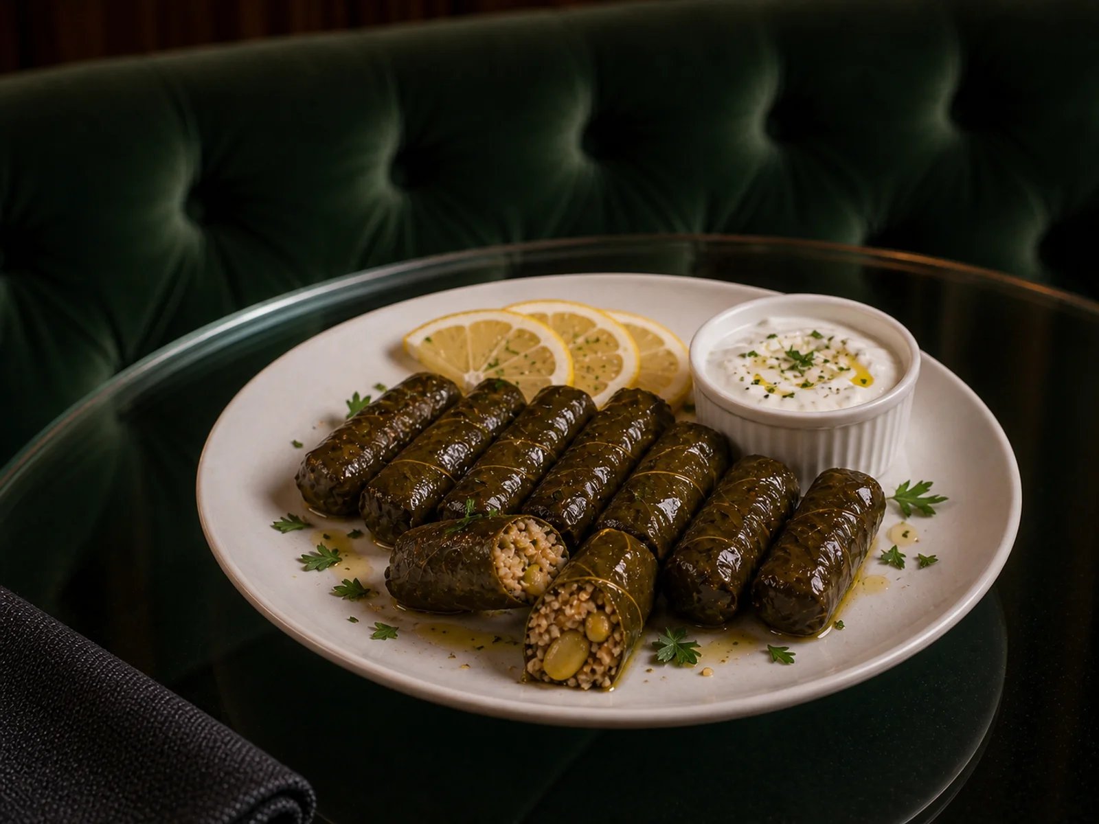 Broad Bean Vine Leaf Rolls