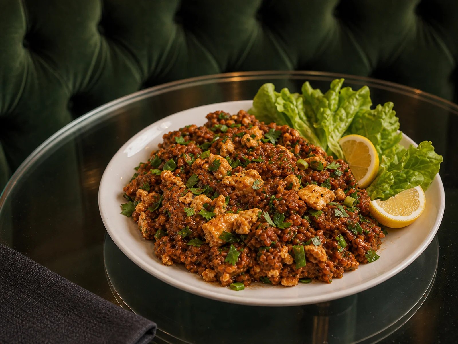 Urfa Bulgur Kofte with Egg