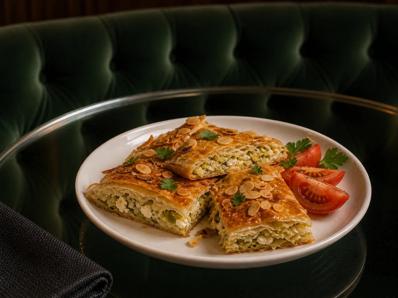 Leek Almond Borek