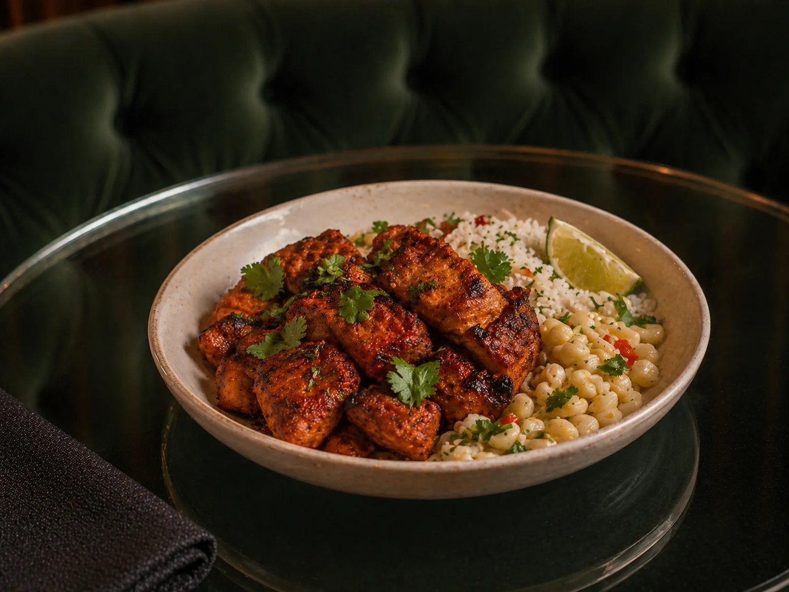 Spicy Chicken Anticucho Bowl