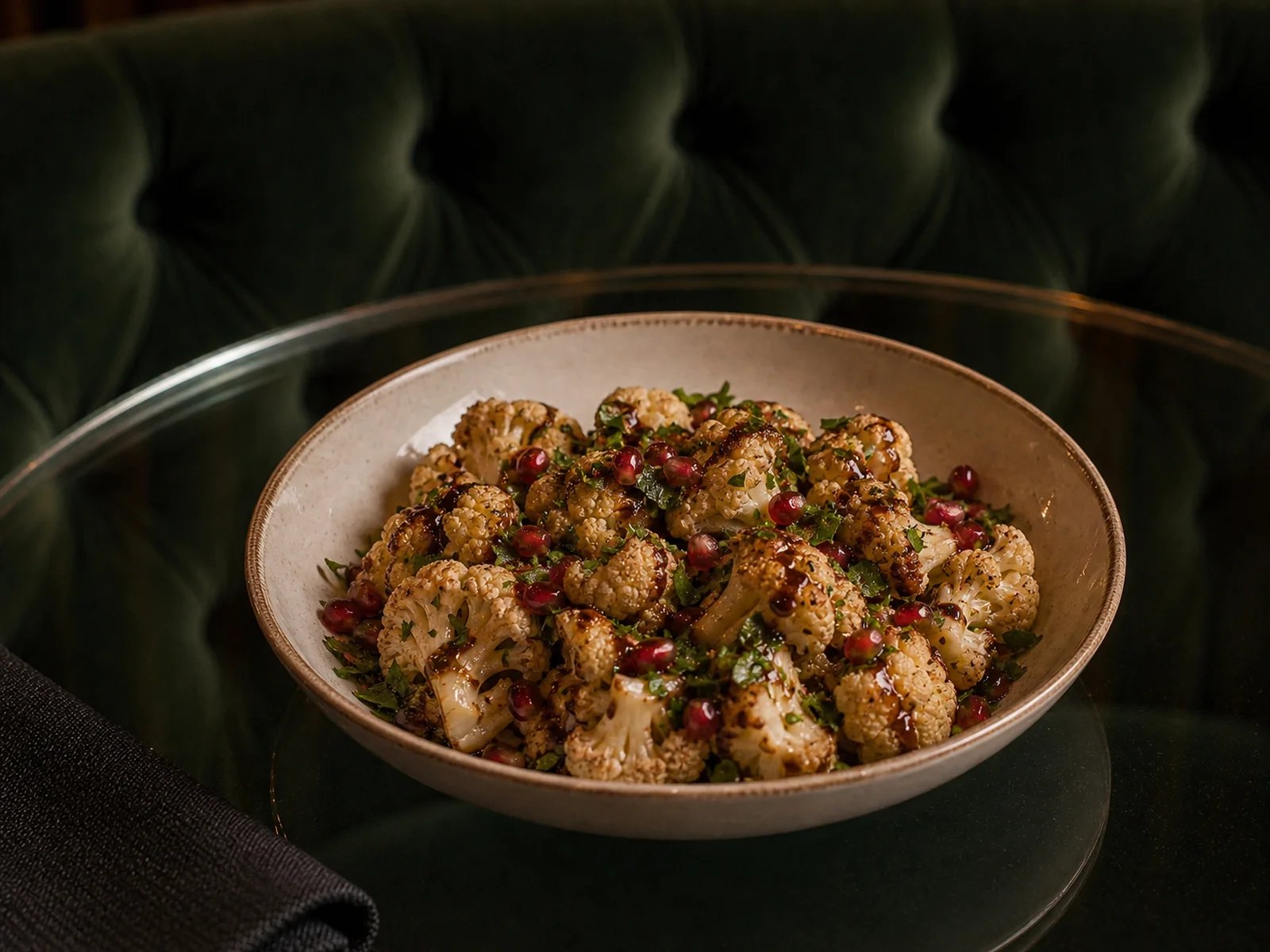 Cauliflower Salad with Pomegranate Molasses