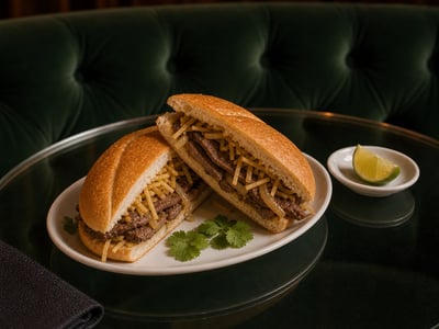 Pan con Bistec