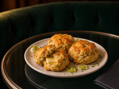 Cheddarlı Pırasa Scone