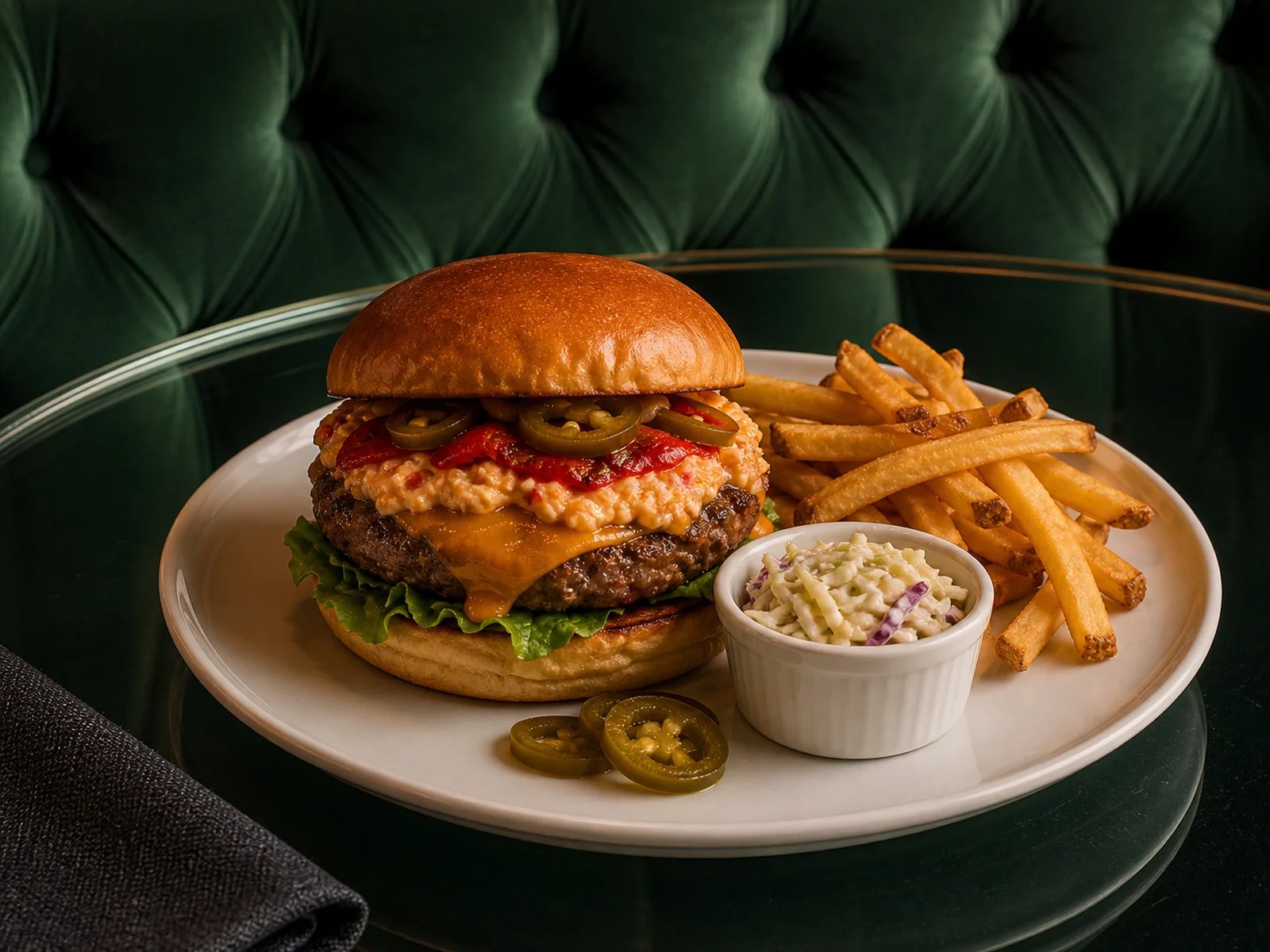 Pimento Jalapeno Cheeseburger