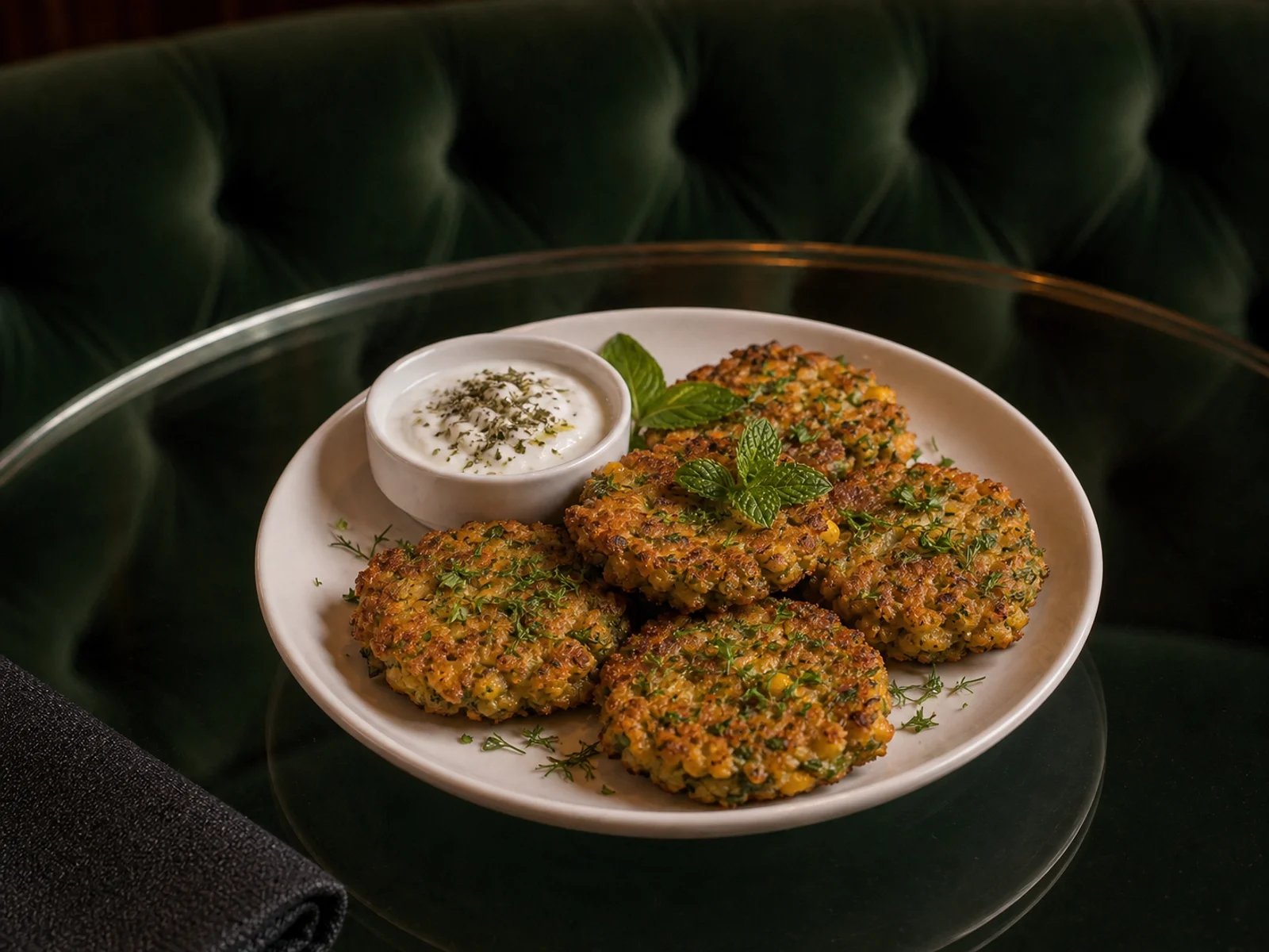 Van Herb Corn Fritters