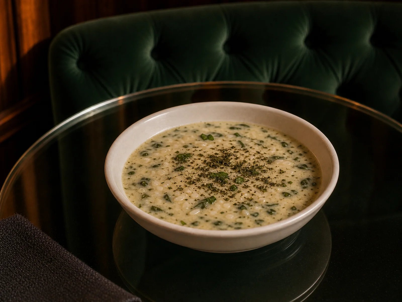 Yogurt Soup with Nettles