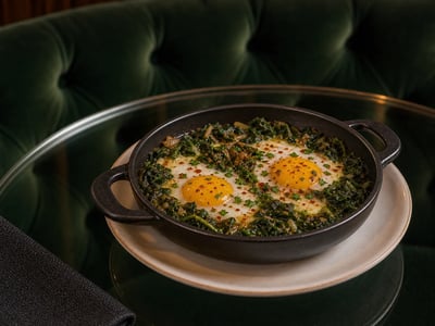 Yumurtalı Ispanak Tava