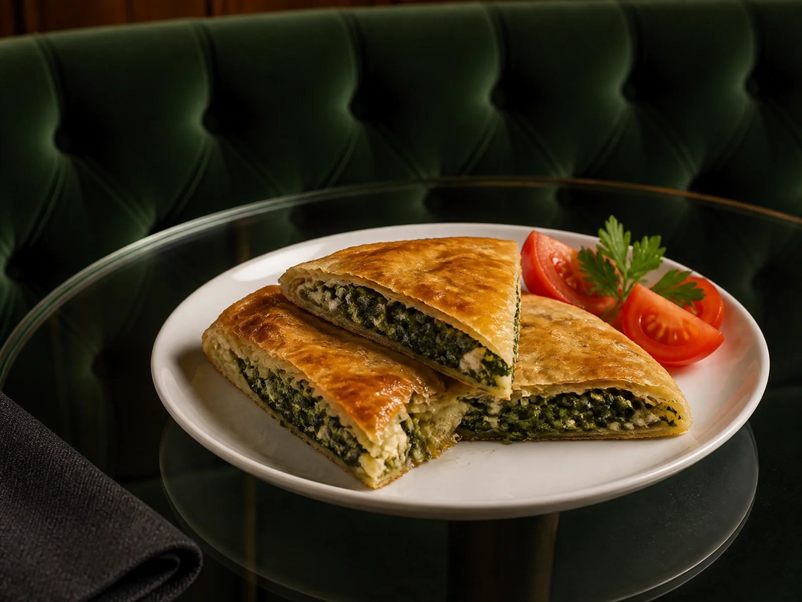 Tandır-Börek mit Lor und Spinat