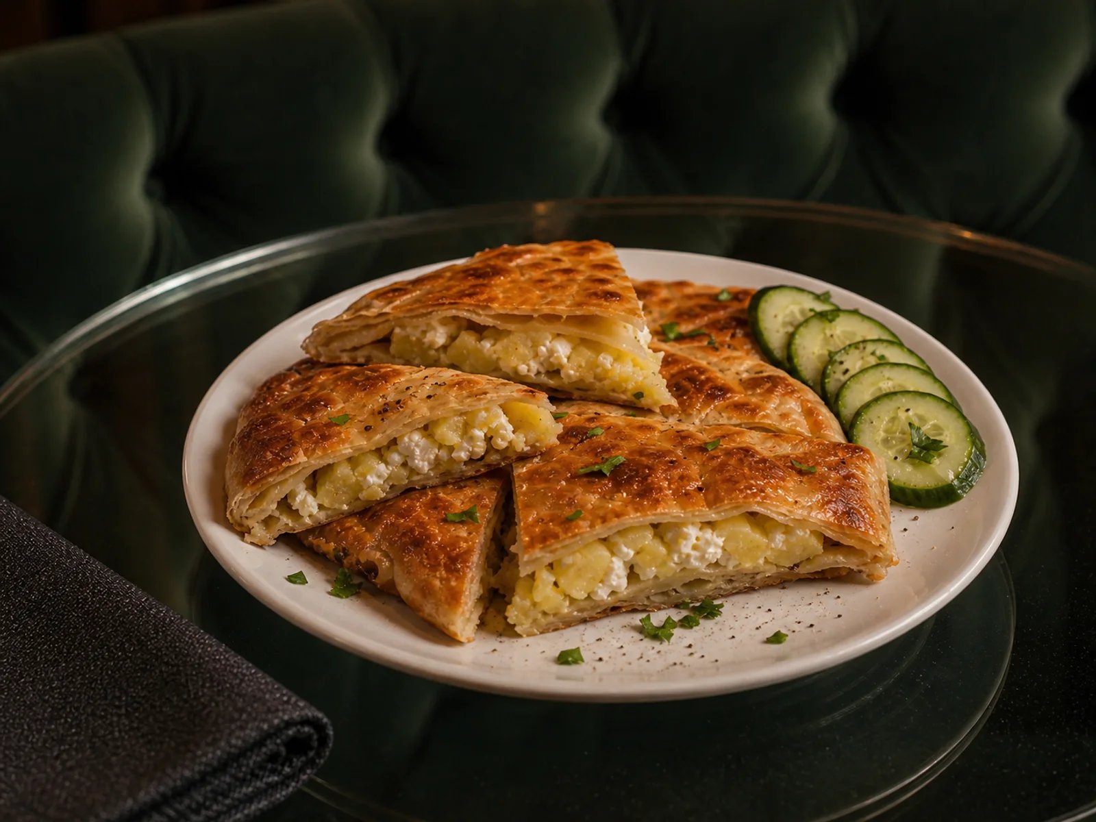 Kete mit Kartoffel und Käse