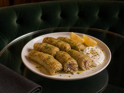 Hamsili Pirinçli Yeşil Lahana Sarması