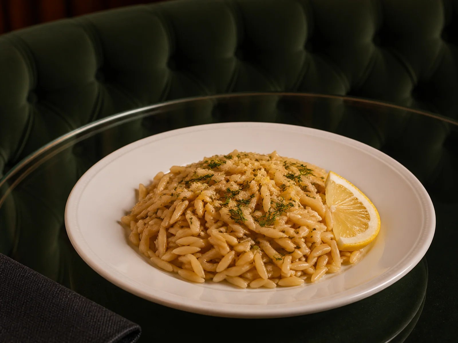 Lemon Orzo Pilaf with Olive Oil