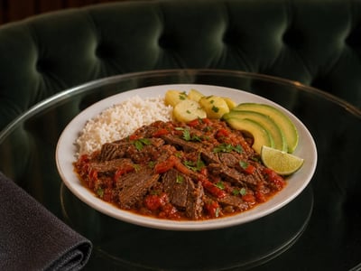 Sobrebarriga en Salsa Criolla