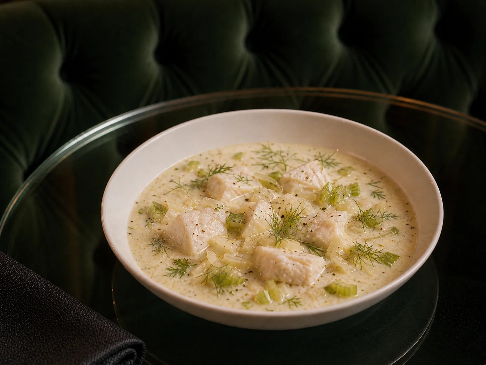 Celery Fennel Fish Soup
