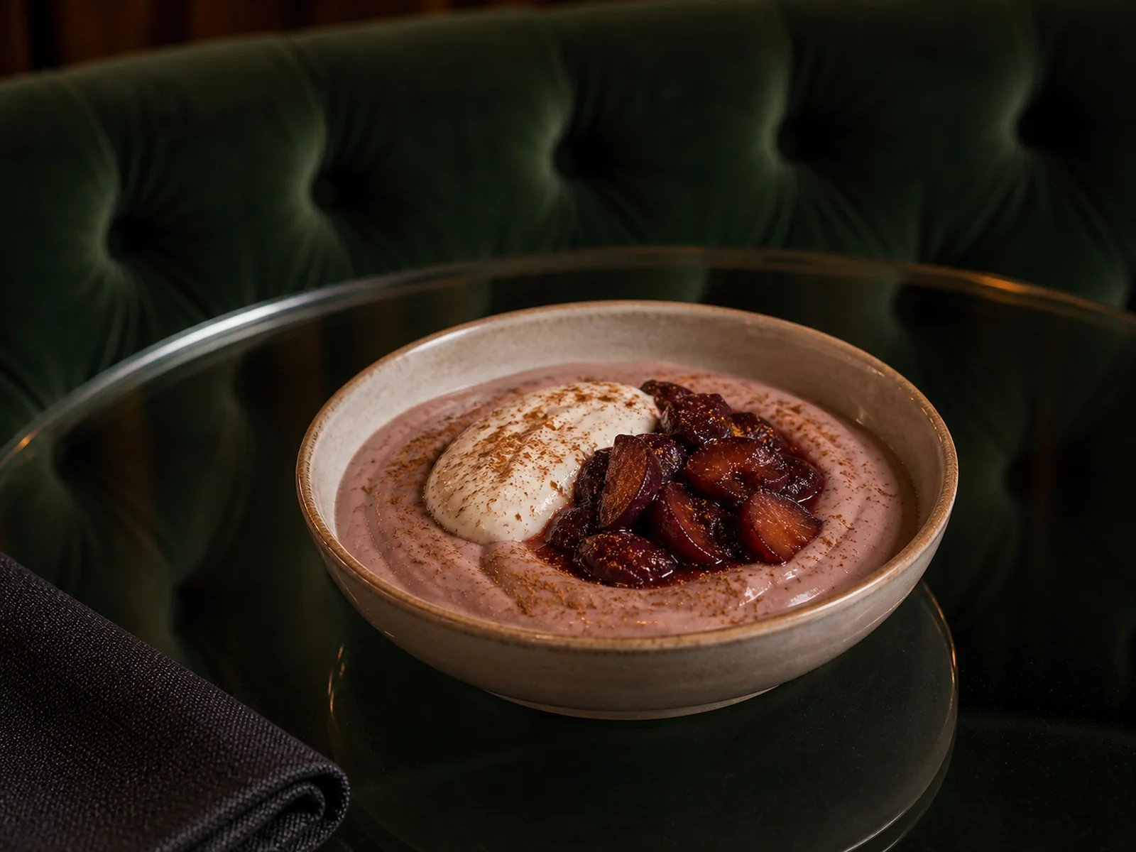Plum Cream with Cinnamon
