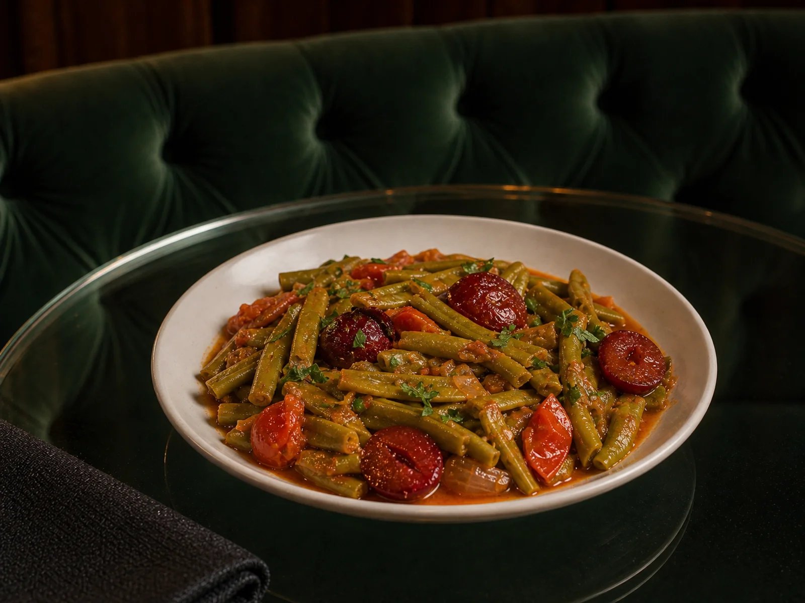 Manisa Green Beans with Red Plums