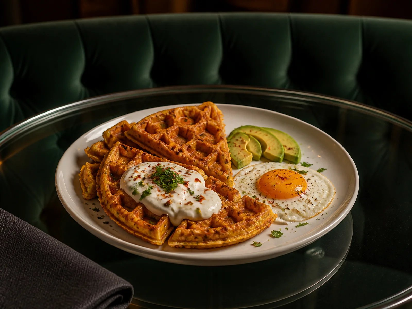 Protein-Waffel aus Linsen