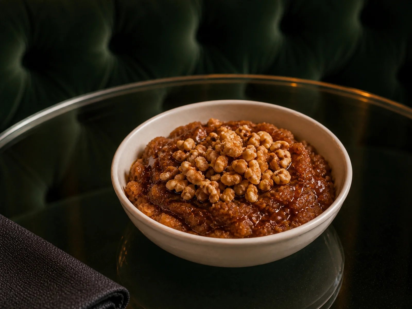 Molasses Walnut Halva Bowl