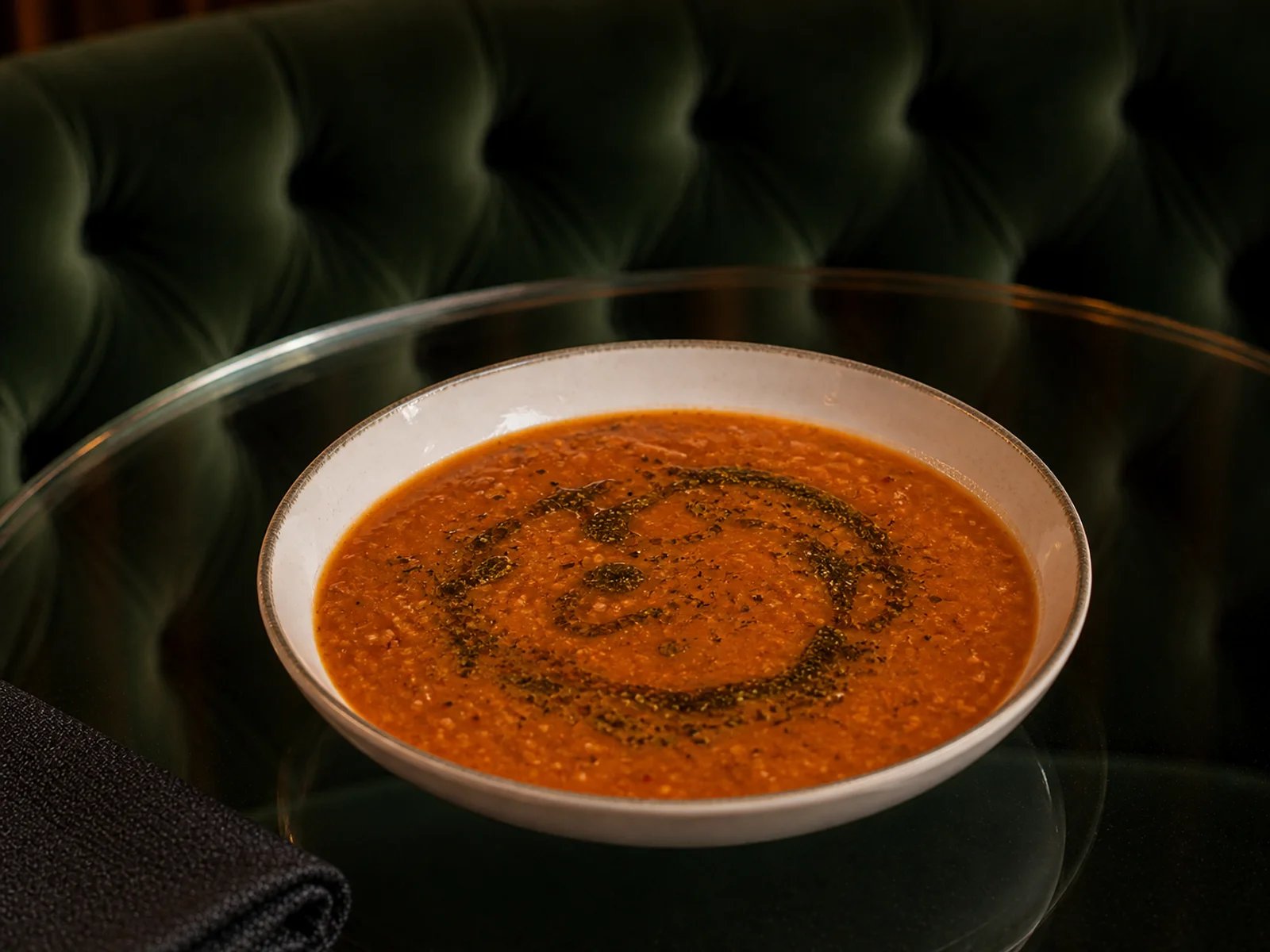 Tarhana Soup with Cornelian Cherry Sour