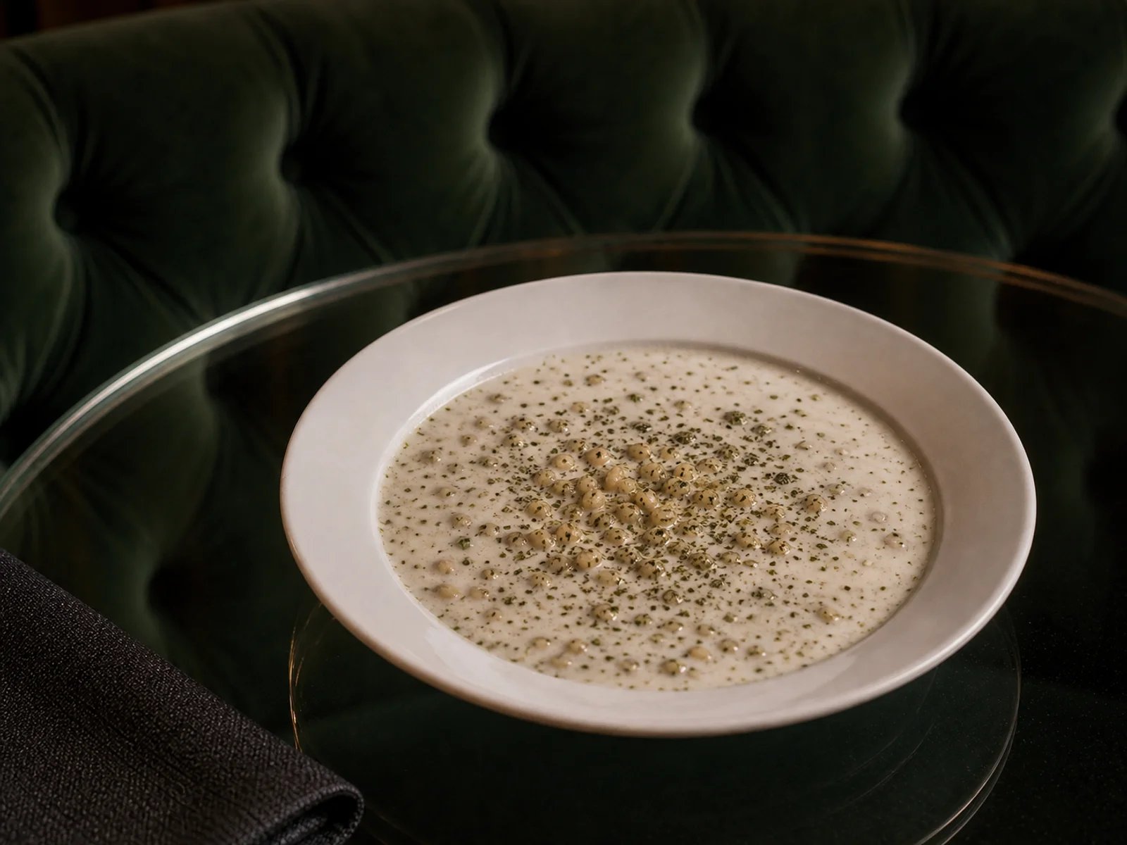 Green Wheat Soup with Ayran