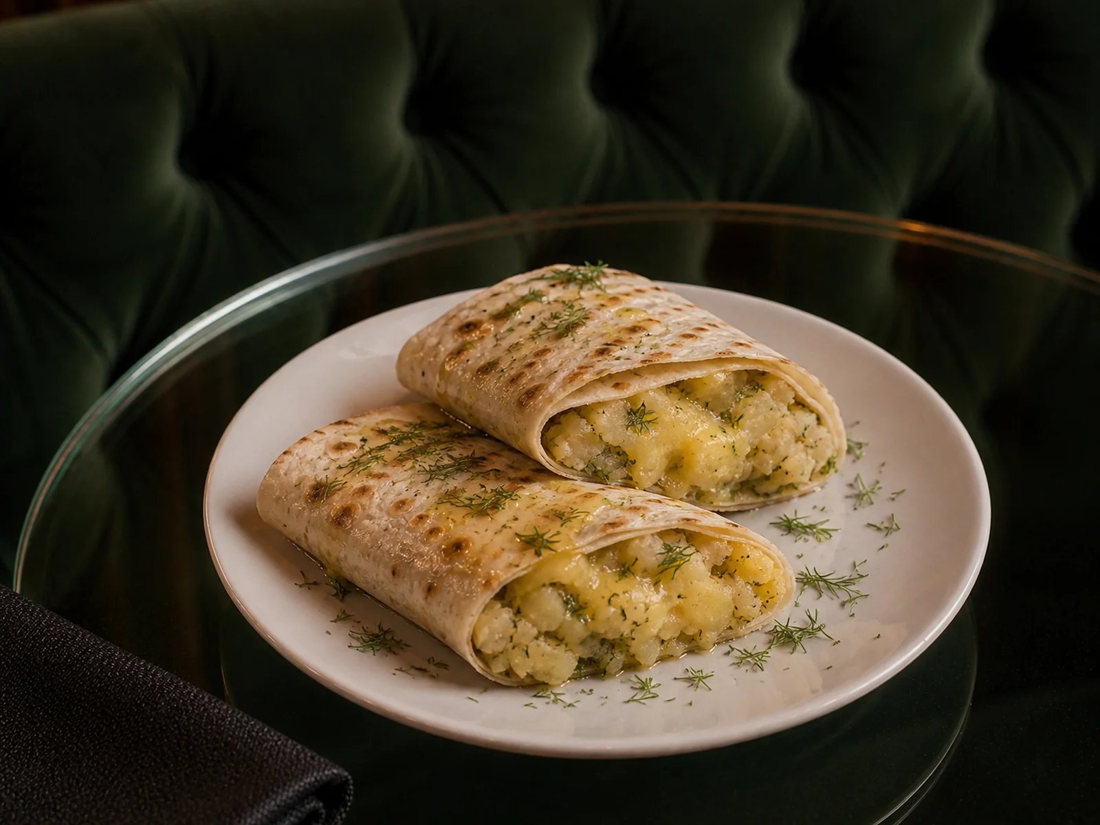 Cheese Potato Tunnbrod Wrap