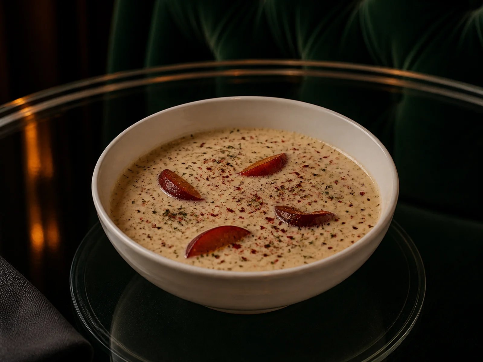 Eskişehir Tarhana mit Joghurt und Pflaumen