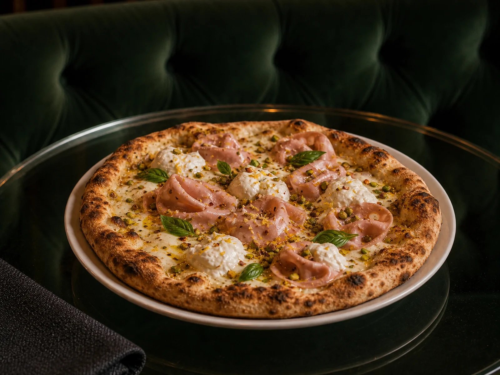 Pizza Dana Mortadella ve Antep Fıstığı