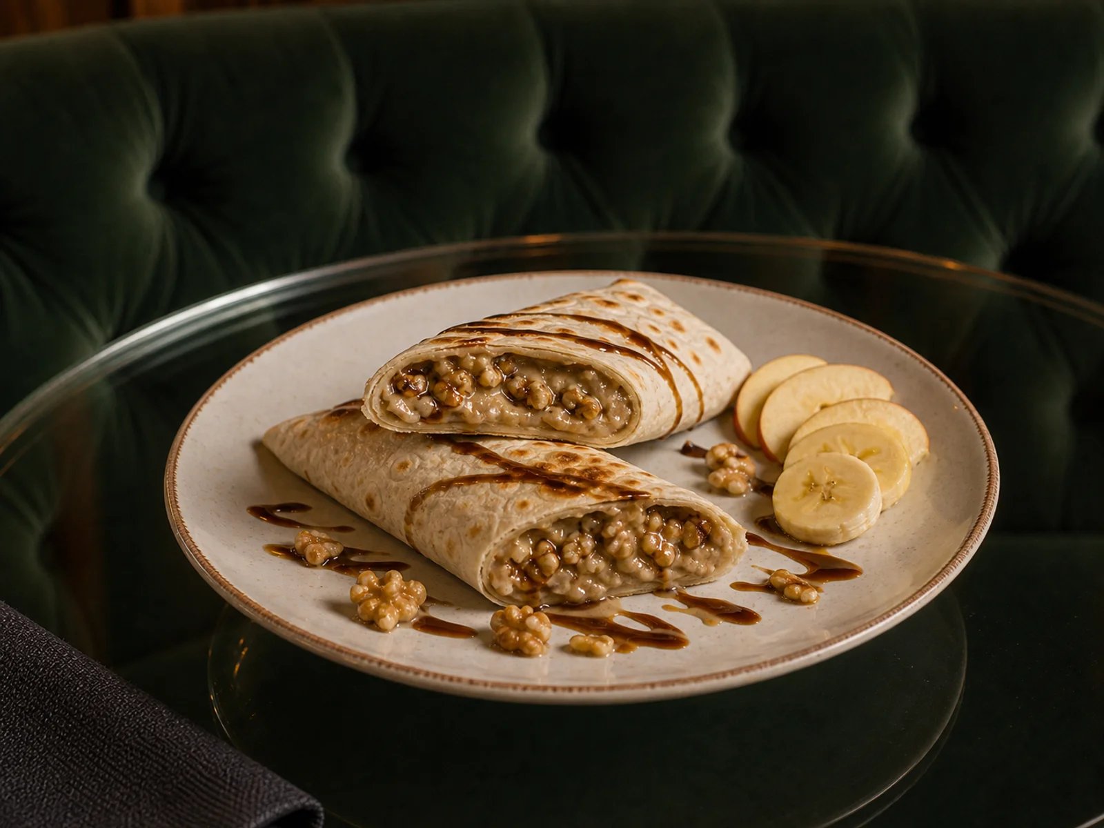 Tahini Walnut Breakfast Wrap
