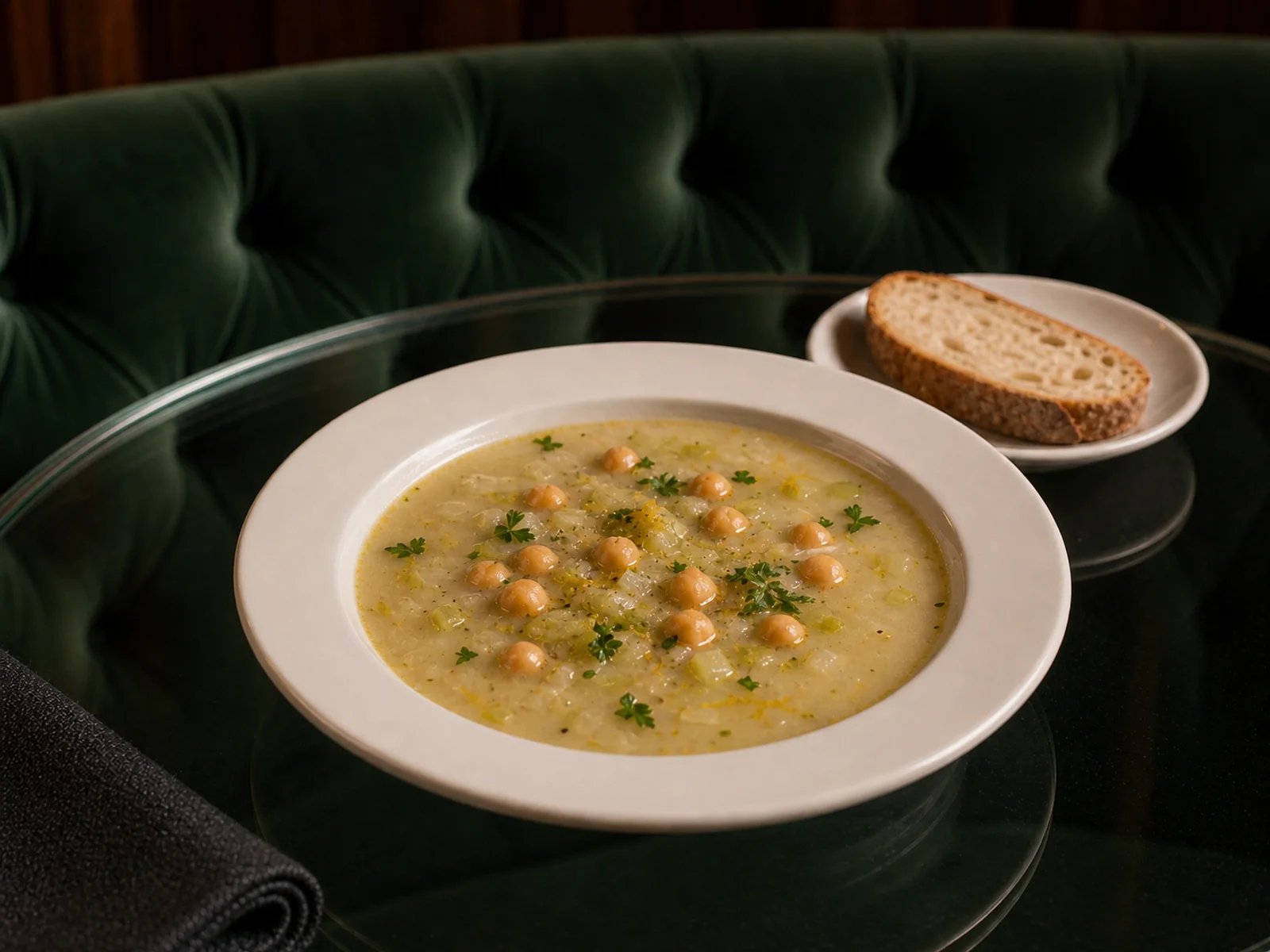 Chickpea Celery Soup