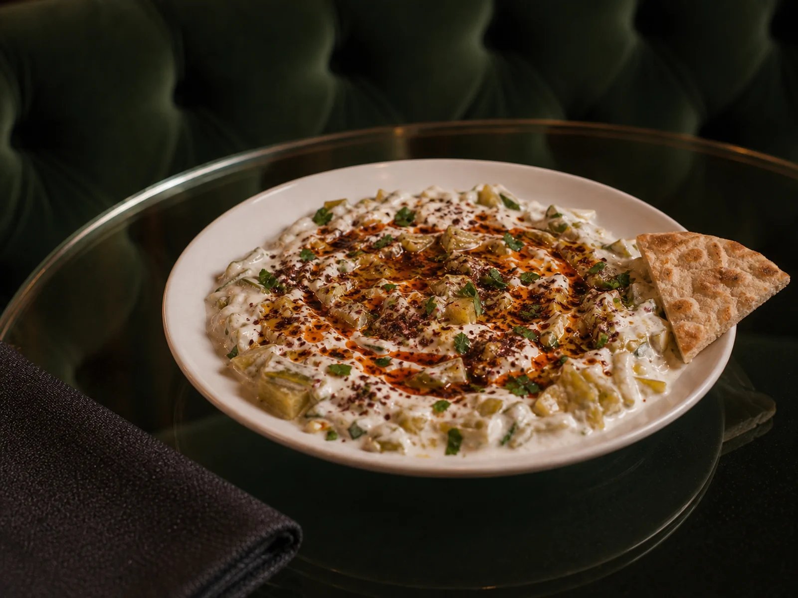 Sanliurfa Zucchini Borani with Isot