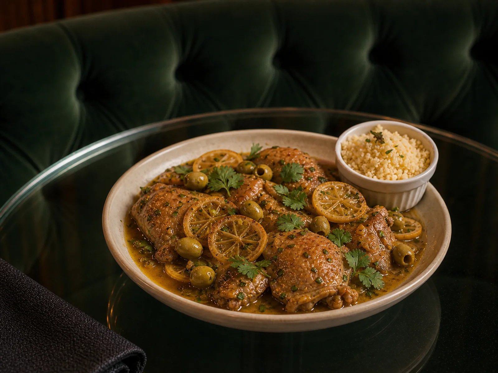 Lemon Olive Chicken Tagine