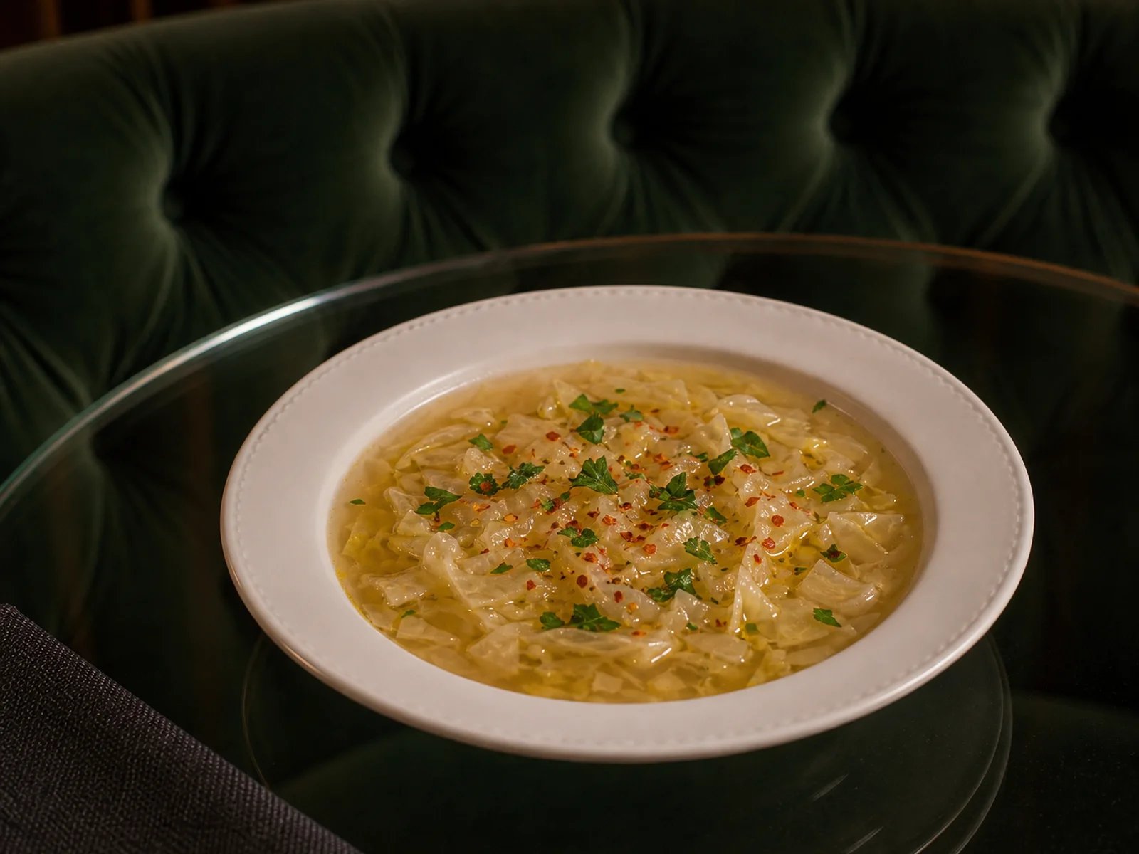 Bolu Cabbage Soup with Apple Vinegar