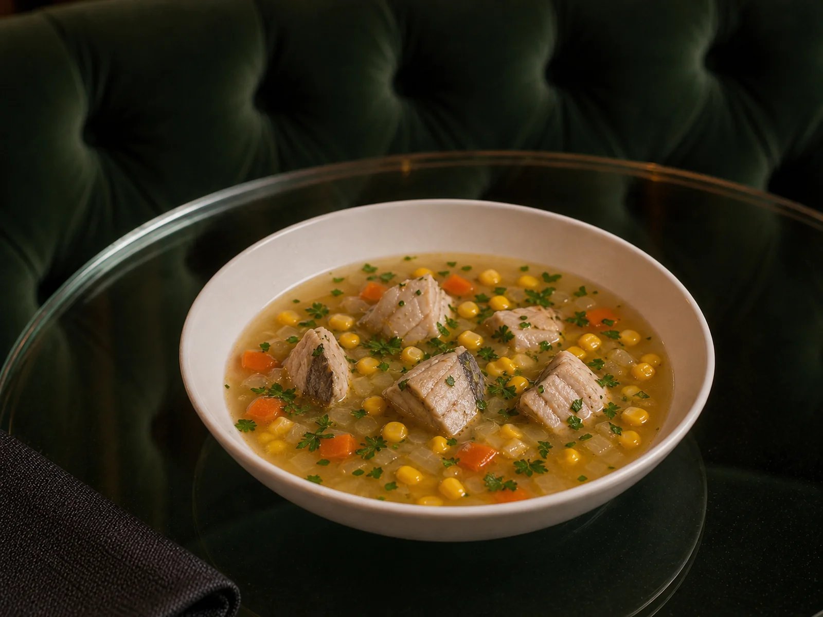 Palamutsuppe mit Mais