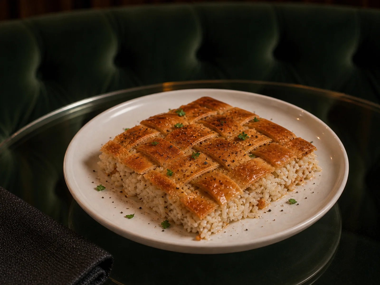 Rice Pilaf in Woven Yufka