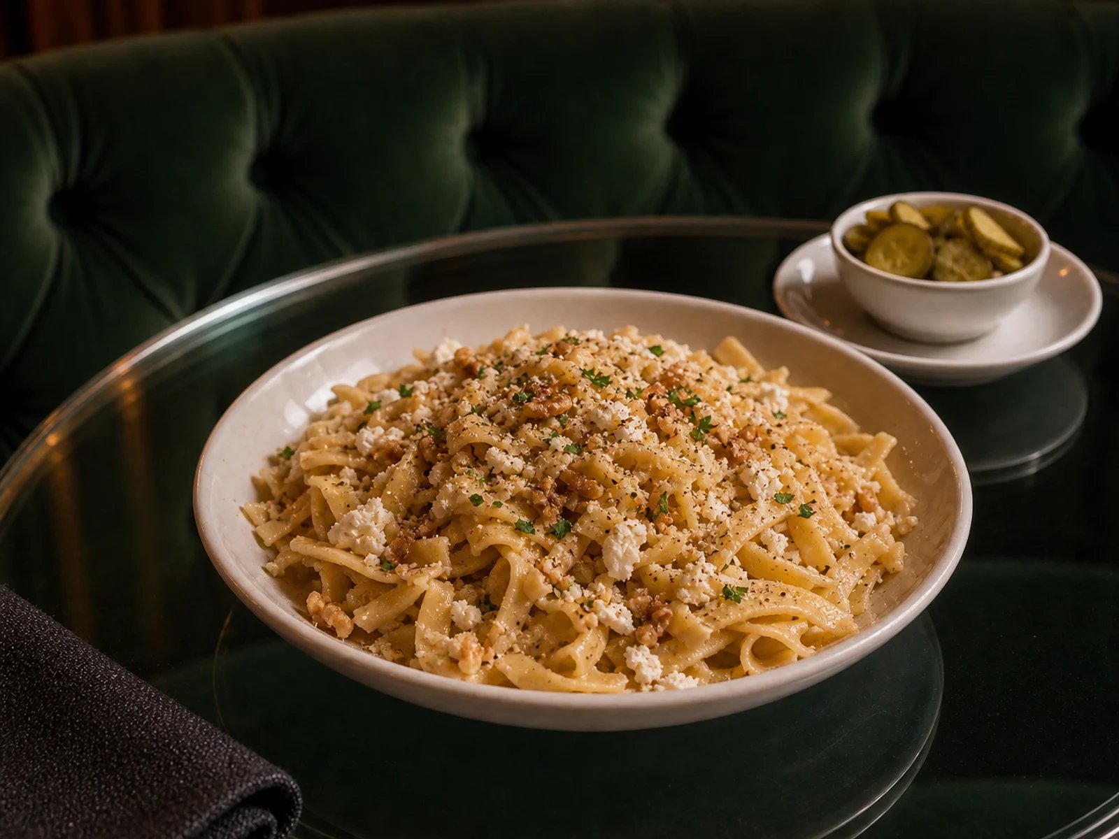 Karabuk Noodles with Kes and Walnuts
