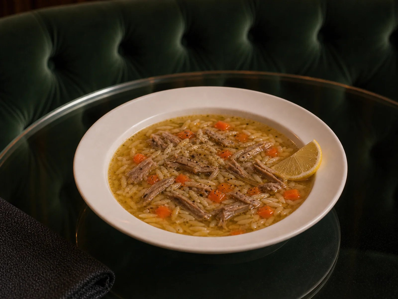 Goose and Barley Noodle Soup