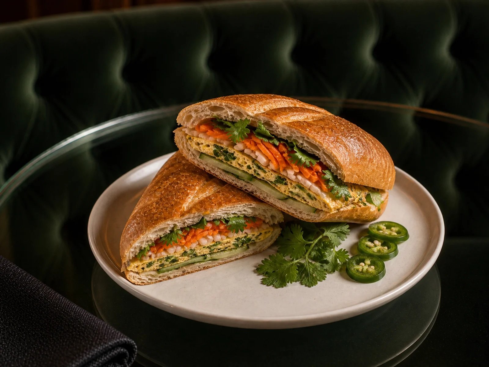 Banh Mi Toast with Scallion Omelet