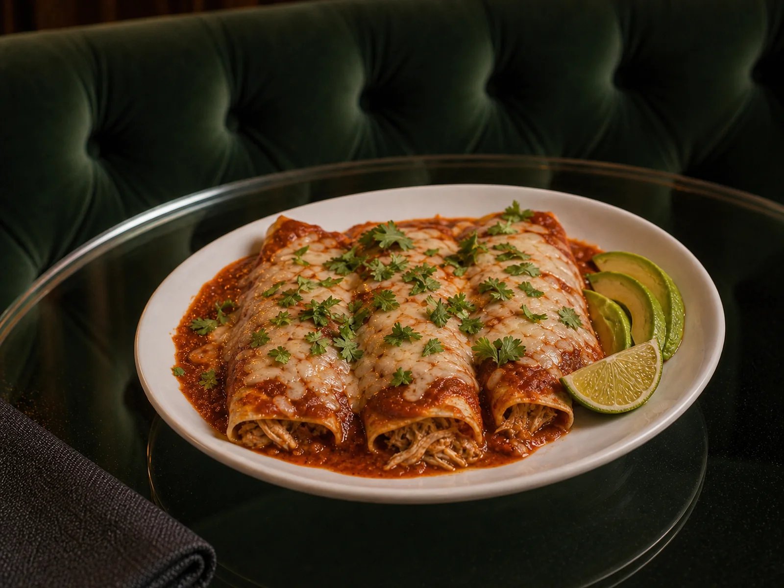 Mexikanische Huehner-Enchiladas