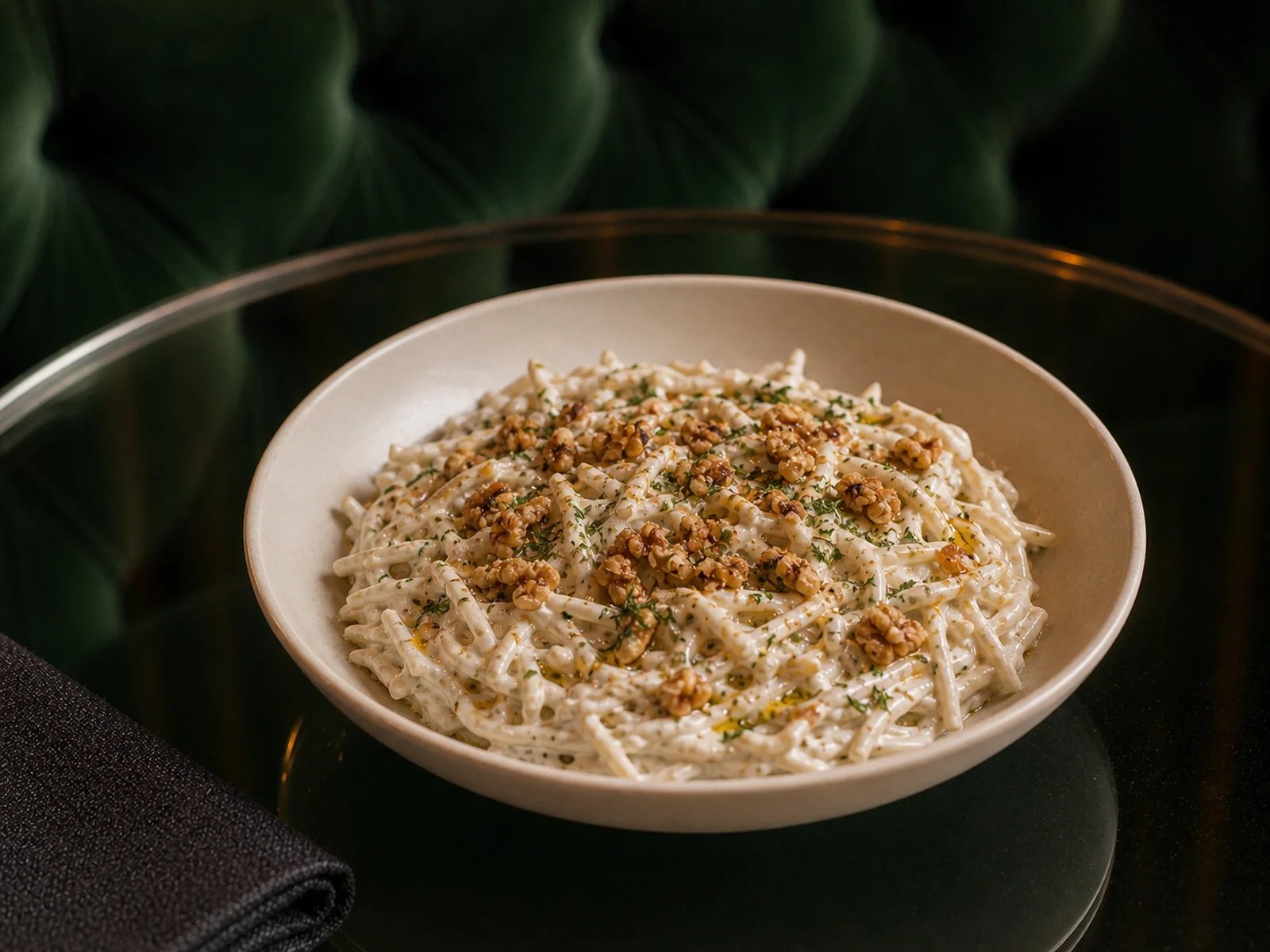 Noodle Salad with Walnuts