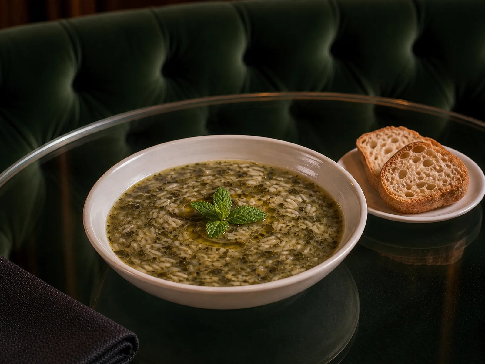 Nettle Rice Soup