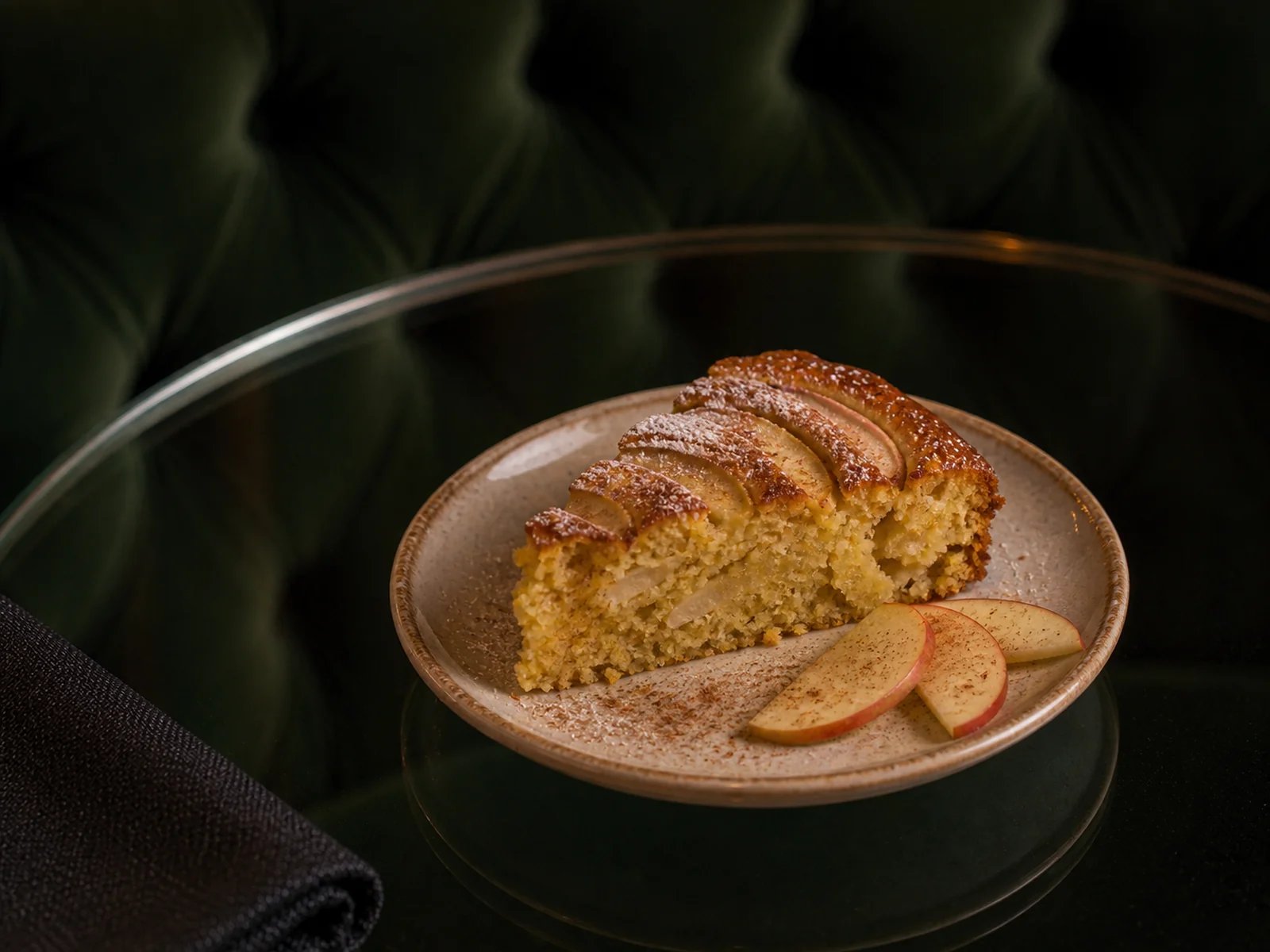 Cornmeal Apple Cake