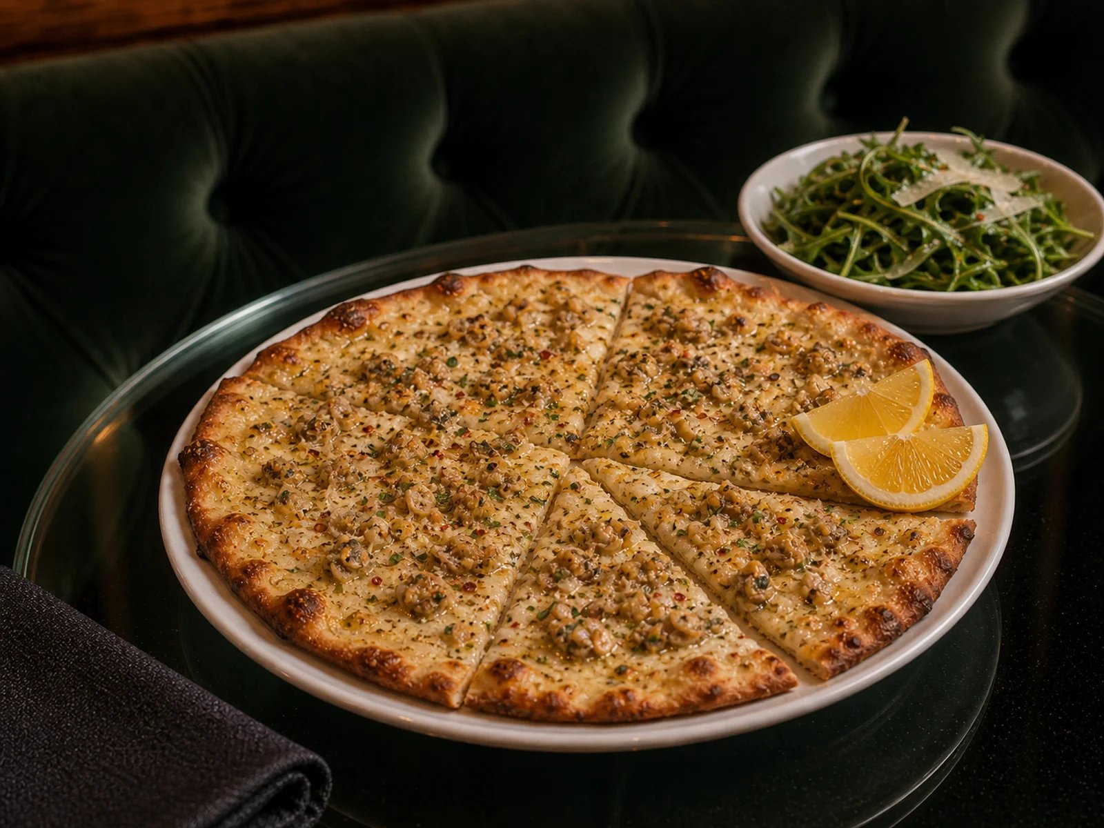 New Haven White Clam Pizza