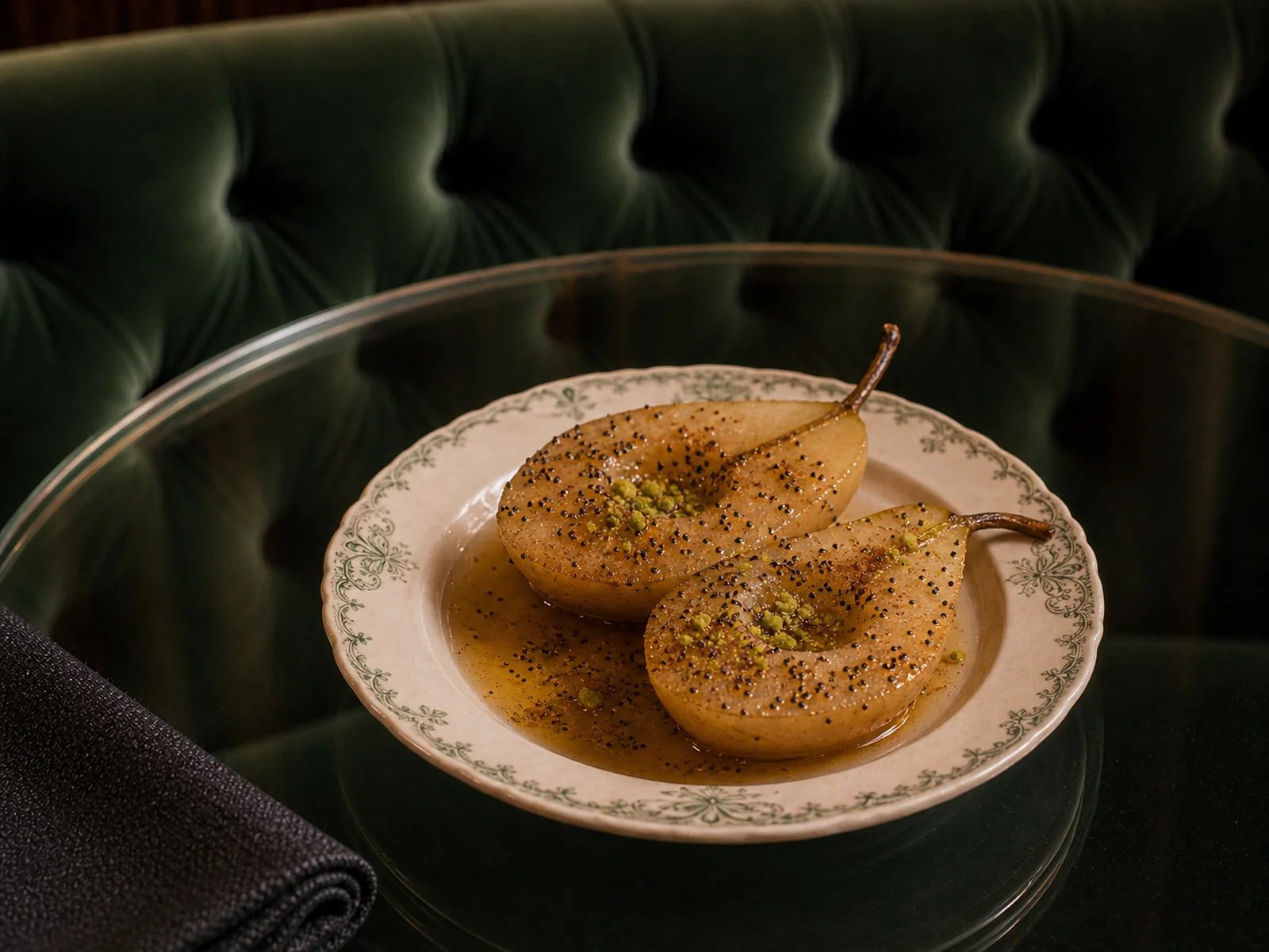 Afyon Pear Dessert with Poppy Seeds