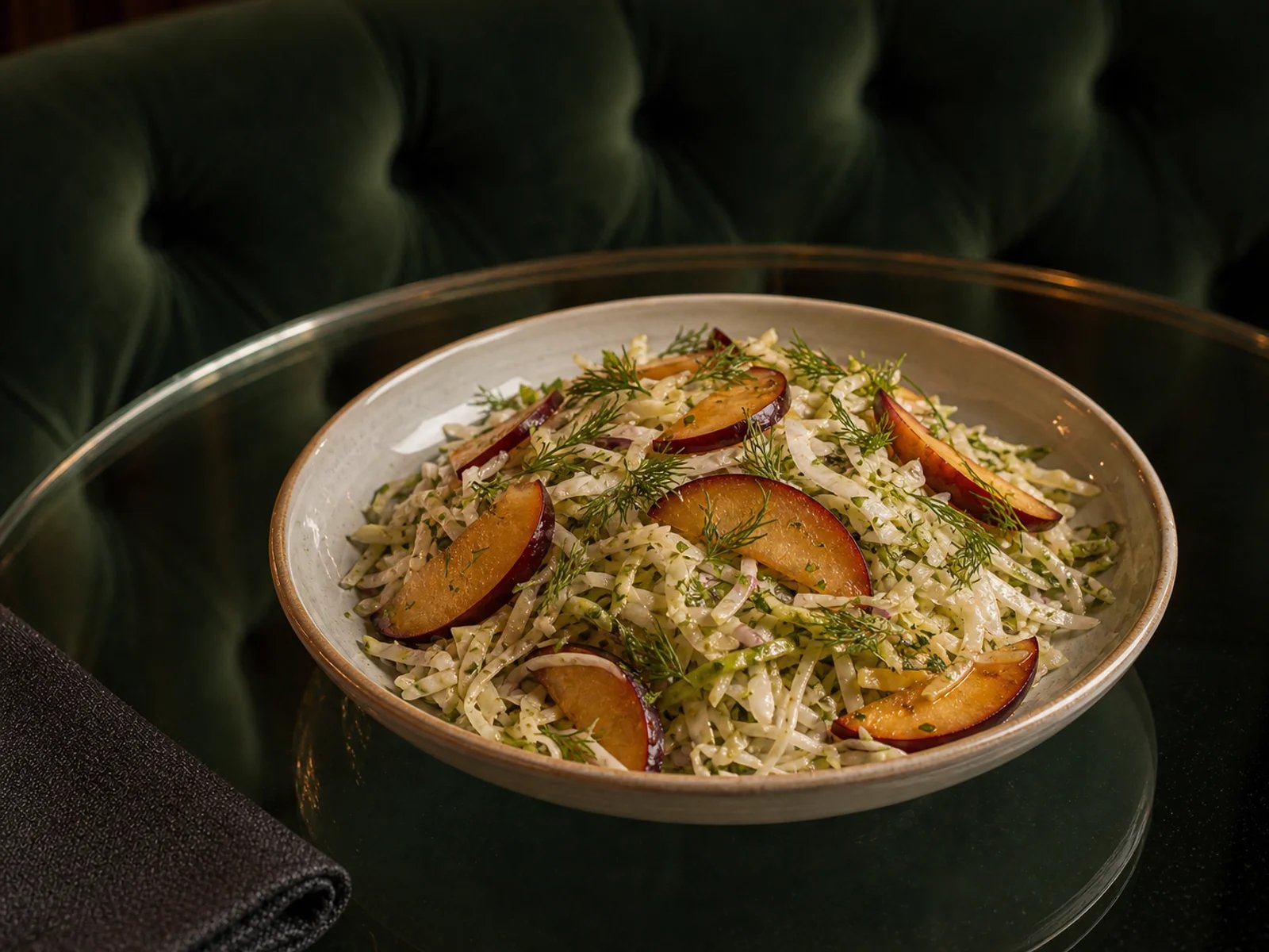 Cabbage Salad with Plums