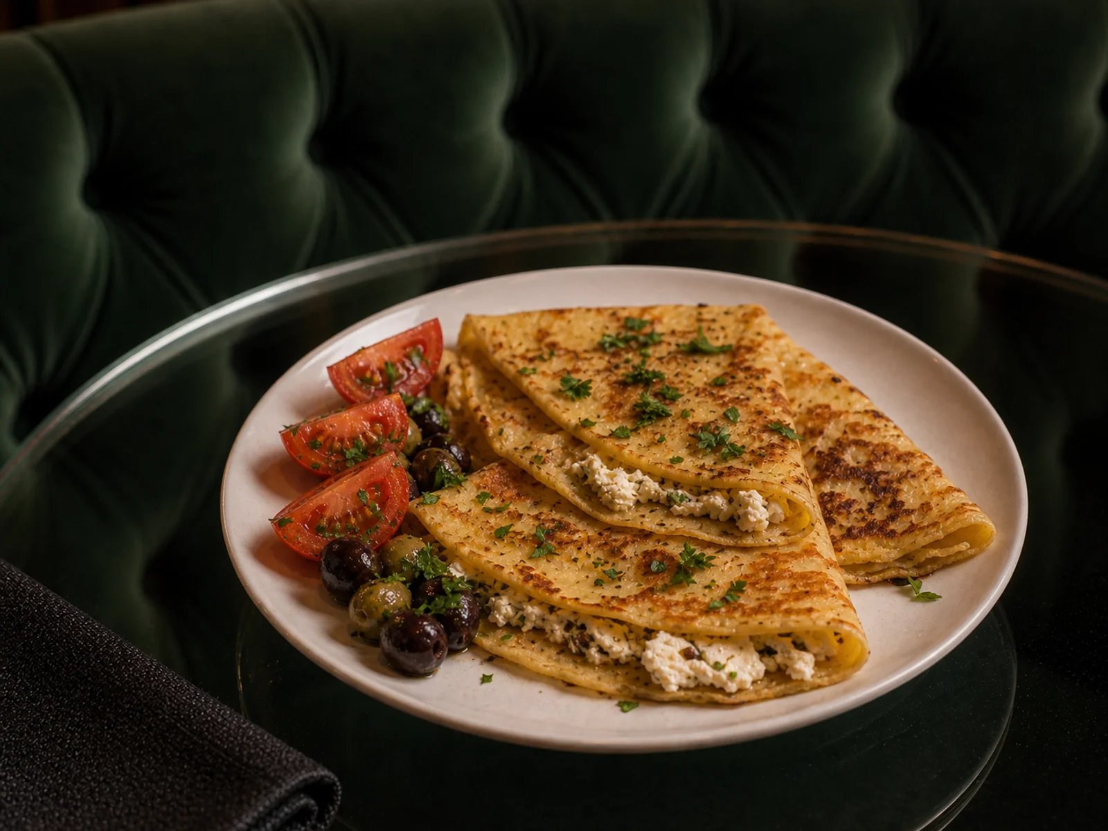 Crêpes mit Mihaliç-Käse