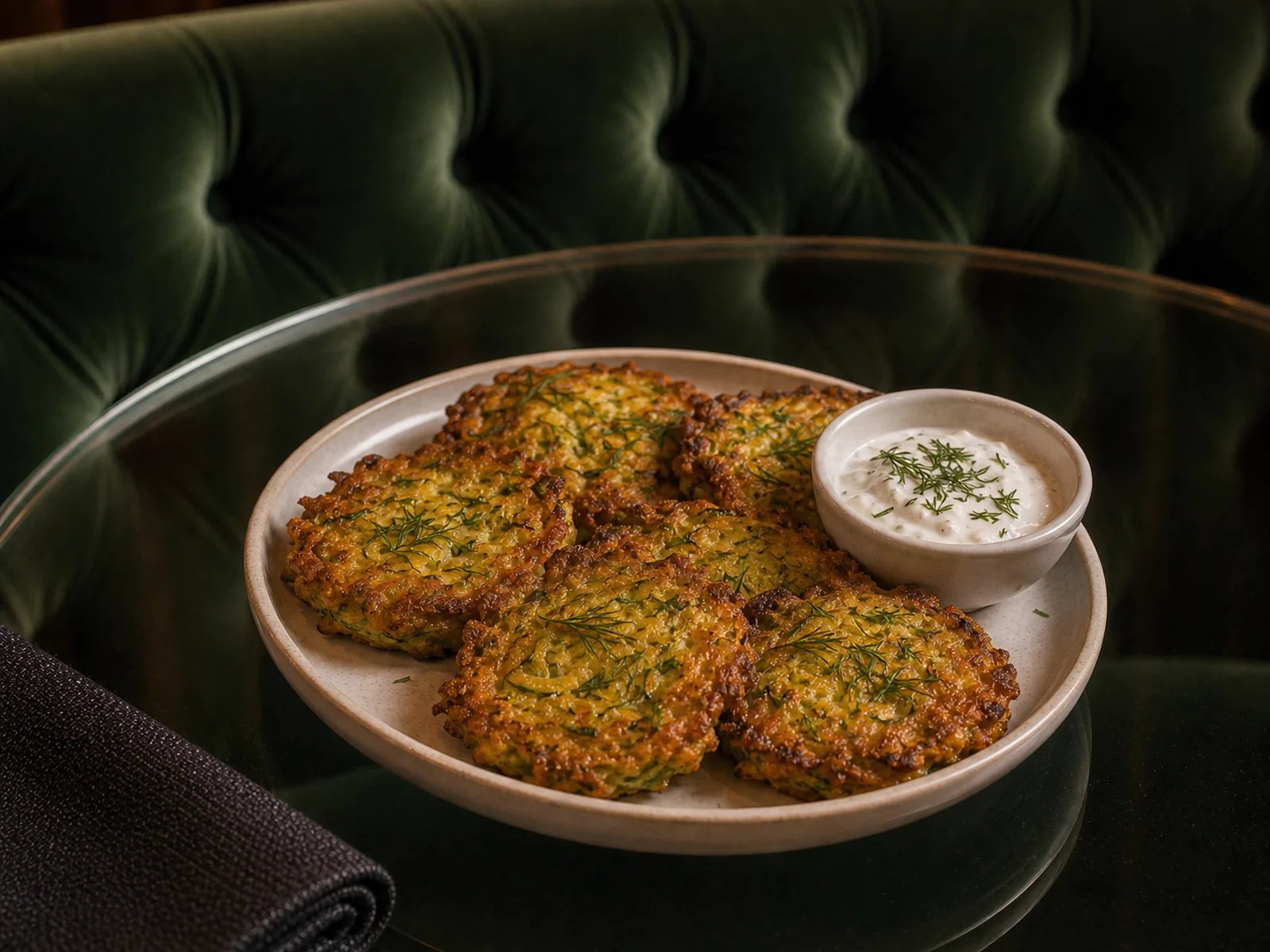 Edirne Zucchini Fritters with Mustard