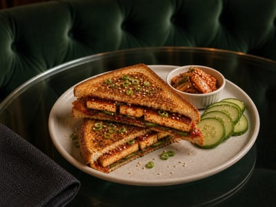Seul Gochujanglı Tofu Tost