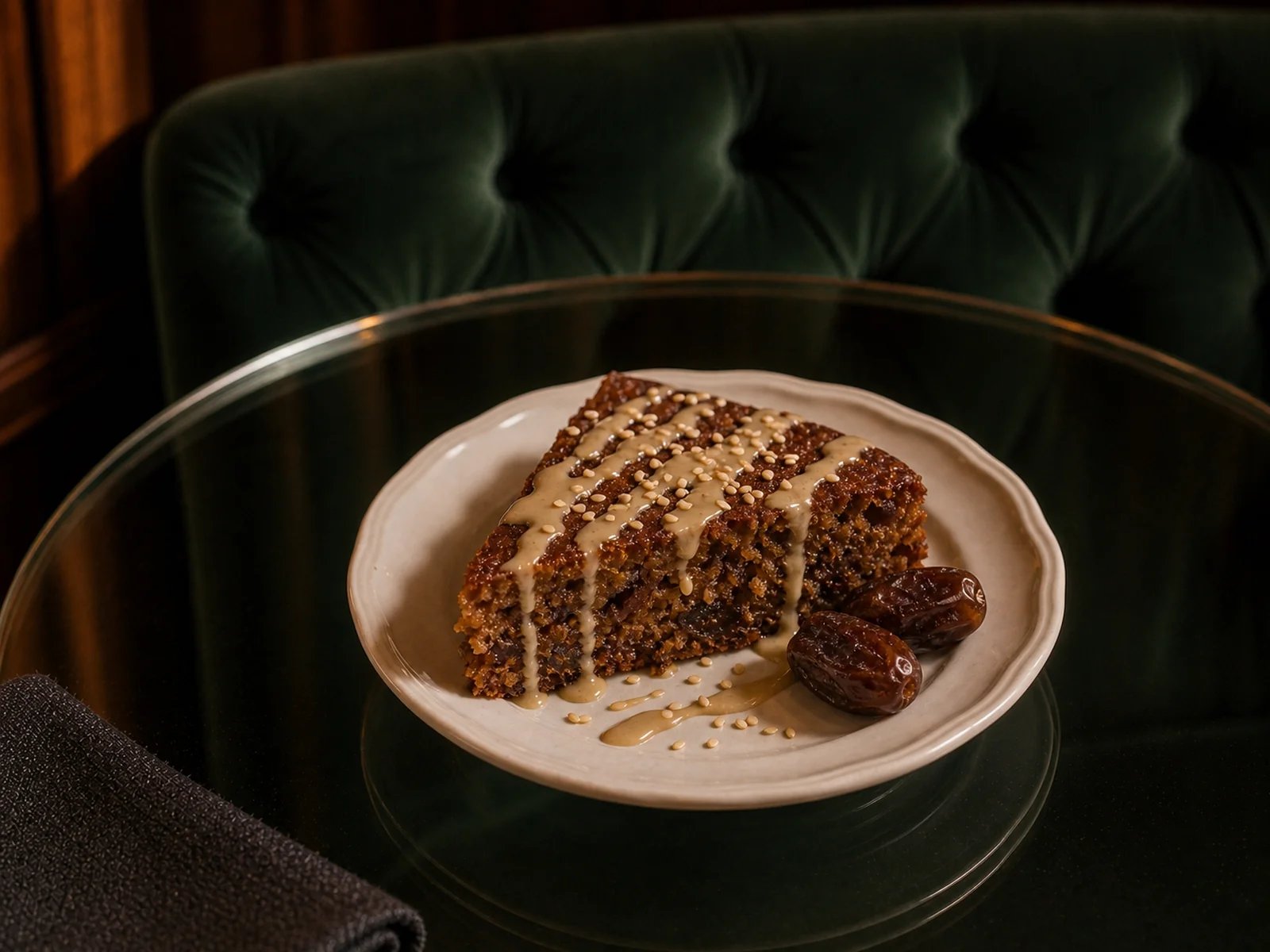Date Tahini Cake
